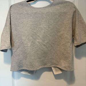Gray Lululemon Women's Crop Top